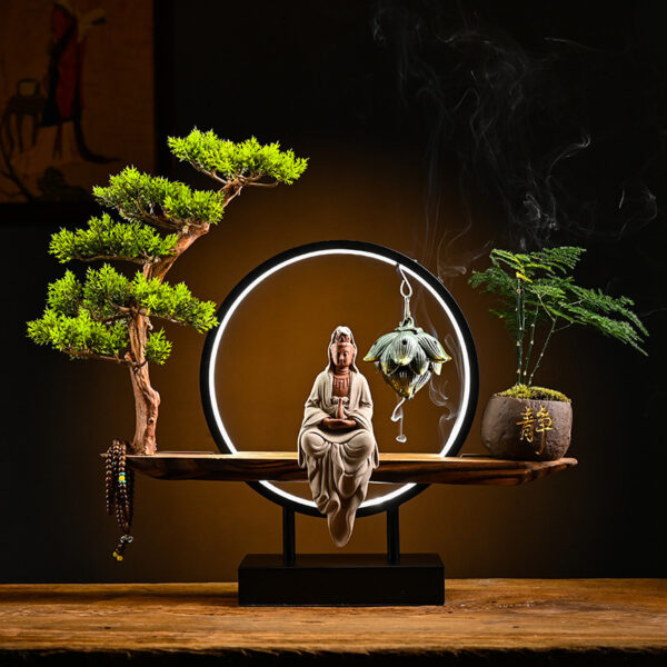 Chinese Style Backflow Incense Burner Aroma Diffuser Creative Ornament Decoration - Image 6