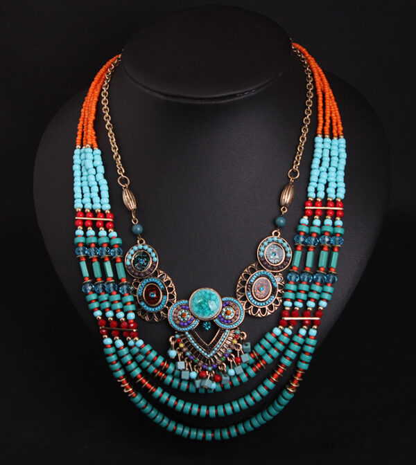 Ancient Tree Thousand Vine Yunnan Ethnic Jewelry Tassel Leather Tibetan Sweater Chain Pendant - Image 5