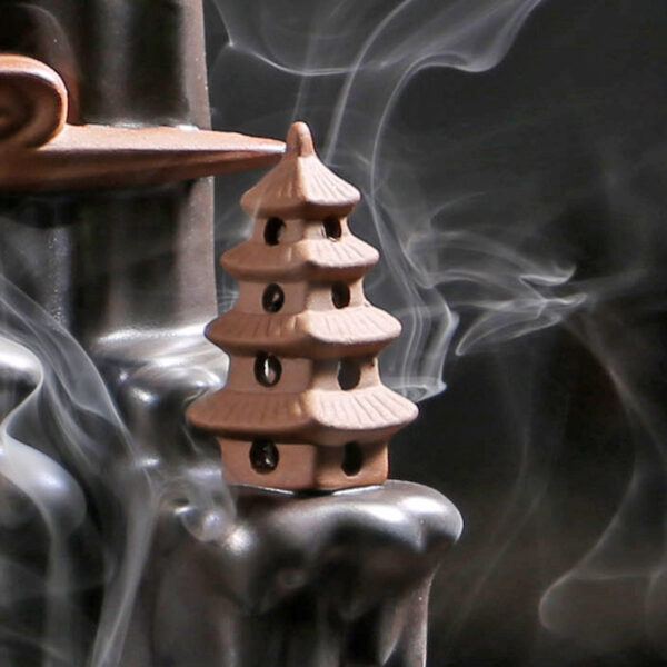 Black Incense Burner Incense Road Decoration Backflow Incense Burner - Image 3