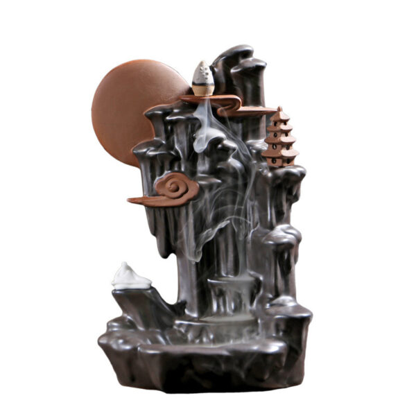 Black Incense Burner Incense Road Decoration Backflow Incense Burner - Image 2