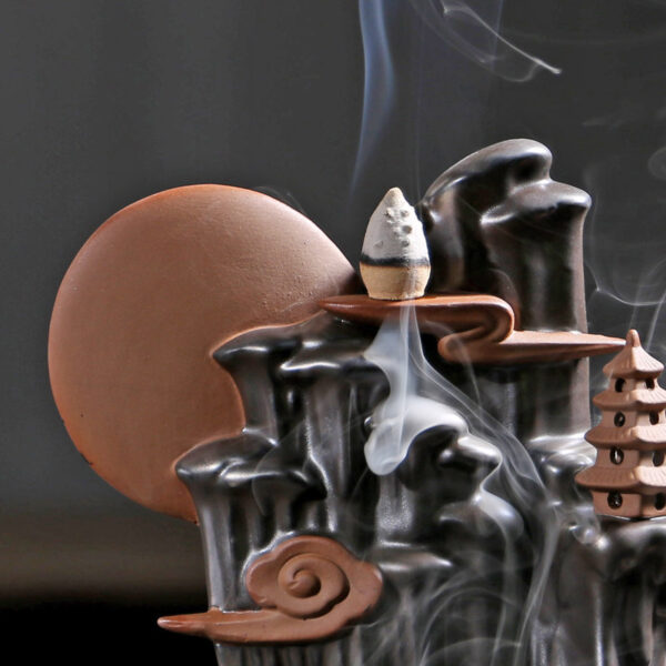 Black Incense Burner Incense Road Decoration Backflow Incense Burner - Image 5