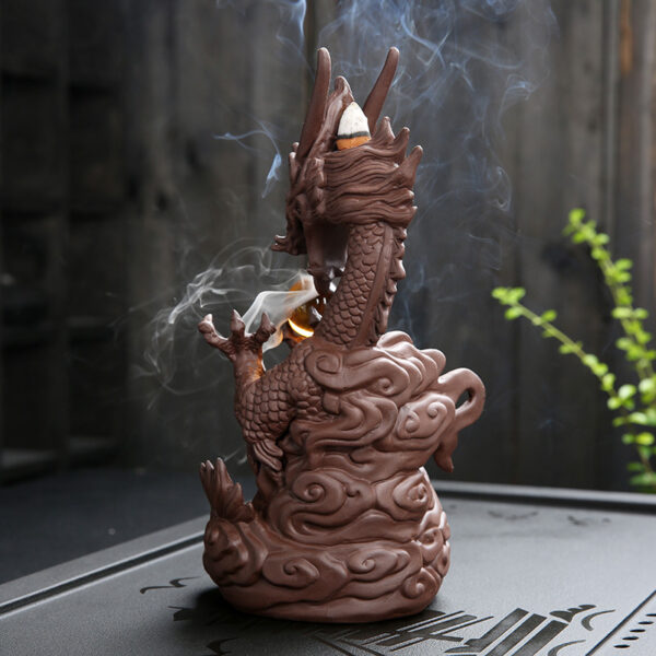 Ceramic Backflow Incense Burner Decoration Purple Sand Sandalwood Incense Burner Home Tea Ceremony Household Incense Burner - Image 6
