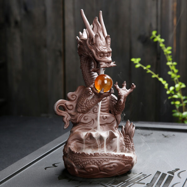 Ceramic Backflow Incense Burner Decoration Purple Sand Sandalwood Incense Burner Home Tea Ceremony Household Incense Burner - Image 7