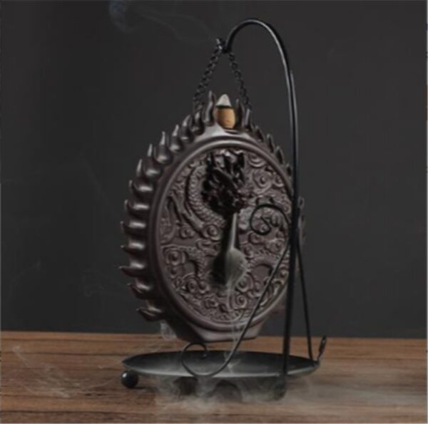 Incense Road Incense Burner Ceramic Dragon Wall Sandalwood Incense Burner Tower Incense Burner - Image 2