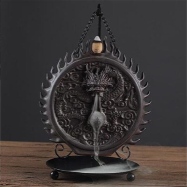 Incense Road Incense Burner Ceramic Dragon Wall Sandalwood Incense Burner Tower Incense Burner - Image 4
