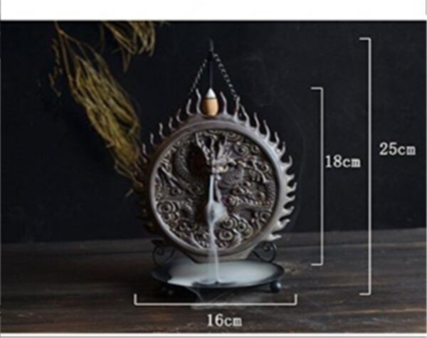 Incense Road Incense Burner Ceramic Dragon Wall Sandalwood Incense Burner Tower Incense Burner - Image 3