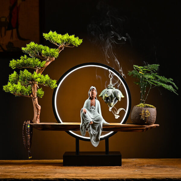 Chinese Style Backflow Incense Burner Aroma Diffuser Creative Ornament Decoration - Image 9
