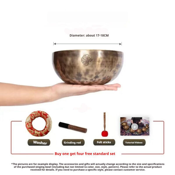 Nepal Handmade Full Moon Himalaya Bowl Ornaments - Image 9
