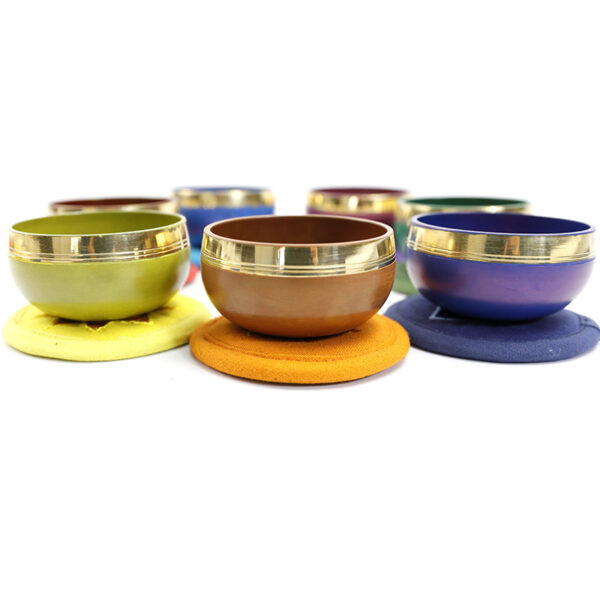 Handmade Colorful Himalaya Bowl Yoga Meditation Music Percussion Instrument - Image 2