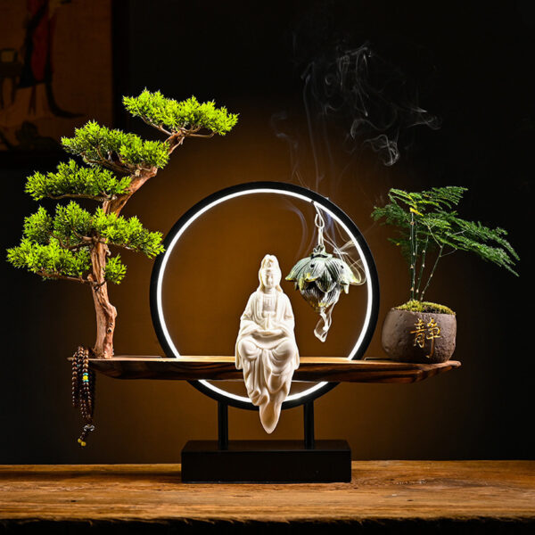 Chinese Style Backflow Incense Burner Aroma Diffuser Creative Ornament Decoration - Image 5