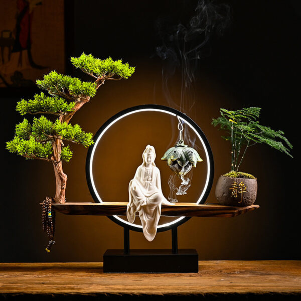 Chinese Style Backflow Incense Burner Aroma Diffuser Creative Ornament Decoration - Image 7