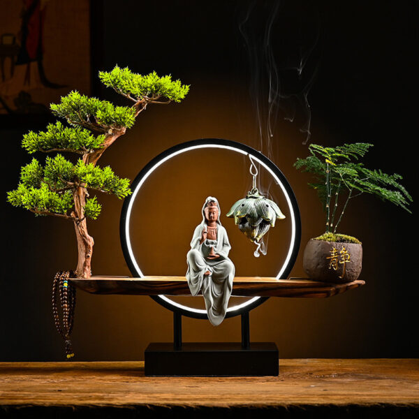 Chinese Style Backflow Incense Burner Aroma Diffuser Creative Ornament Decoration - Image 3