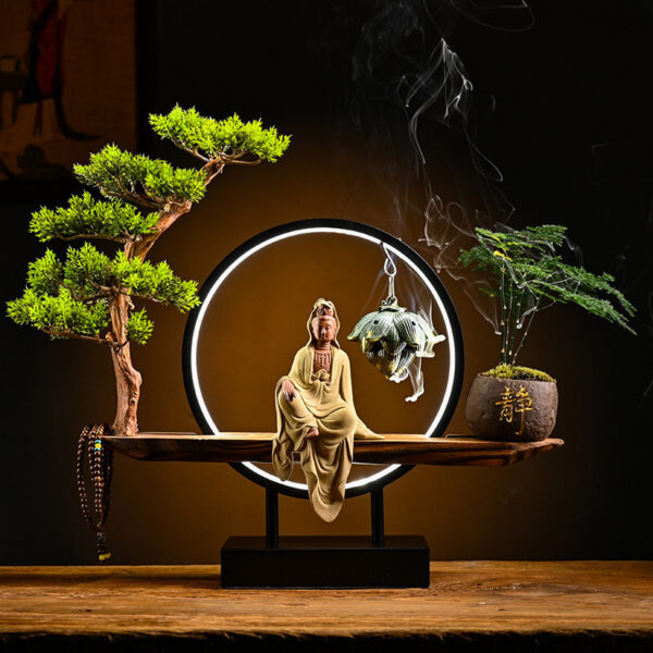 Chinese Style Backflow Incense Burner Aroma Diffuser Creative Ornament Decoration - Image 8