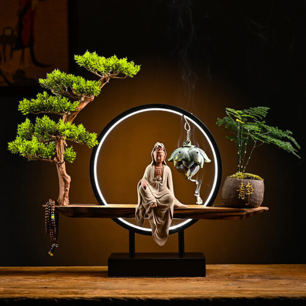 Chinese Style Backflow Incense Burner Aroma Diffuser Creative Ornament Decoration - Image 10