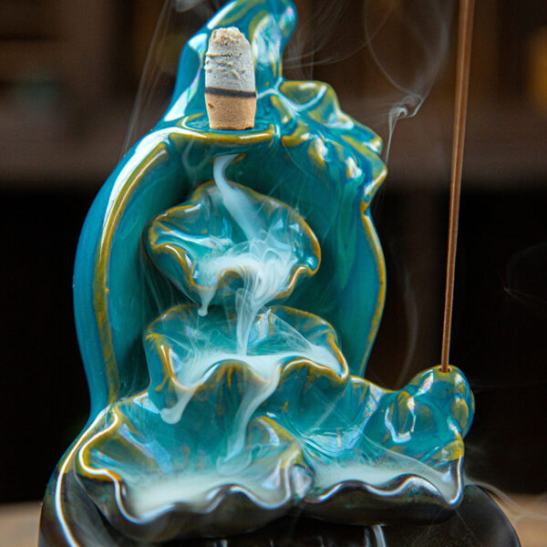 Ceramic Backflow Incense Burner Decoration Creative Gourd Aromatherapy Burner - Image 3