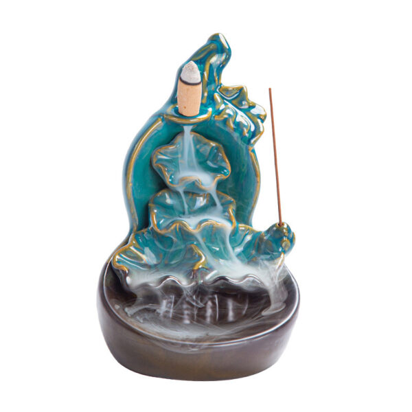 Ceramic Backflow Incense Burner Decoration Creative Gourd Aromatherapy Burner
