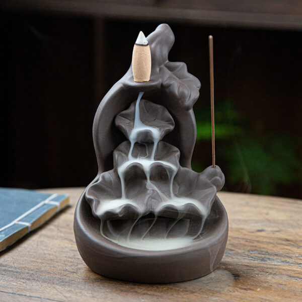 Ceramic Backflow Incense Burner Decoration Creative Gourd Aromatherapy Burner - Image 2