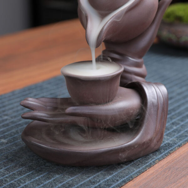 Zisha Backflow Incense Burner Fulinmen Sandalwood - Image 3
