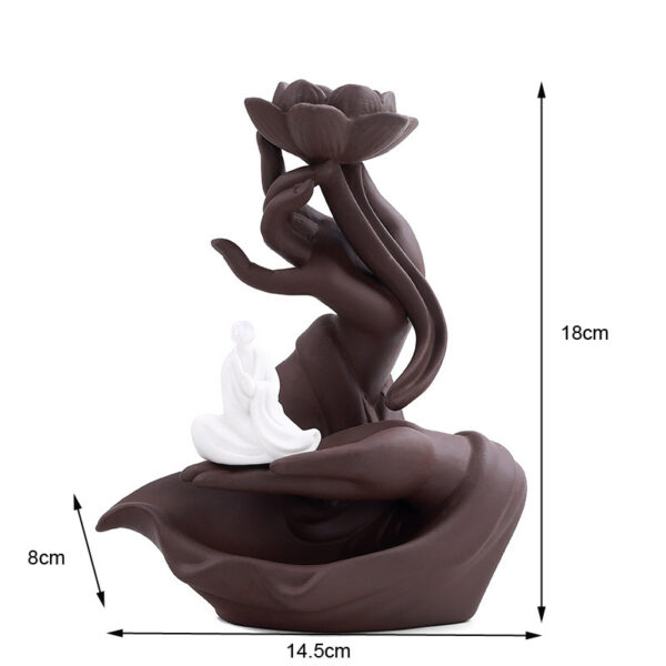 Ceramic backflow incense burner - Image 5