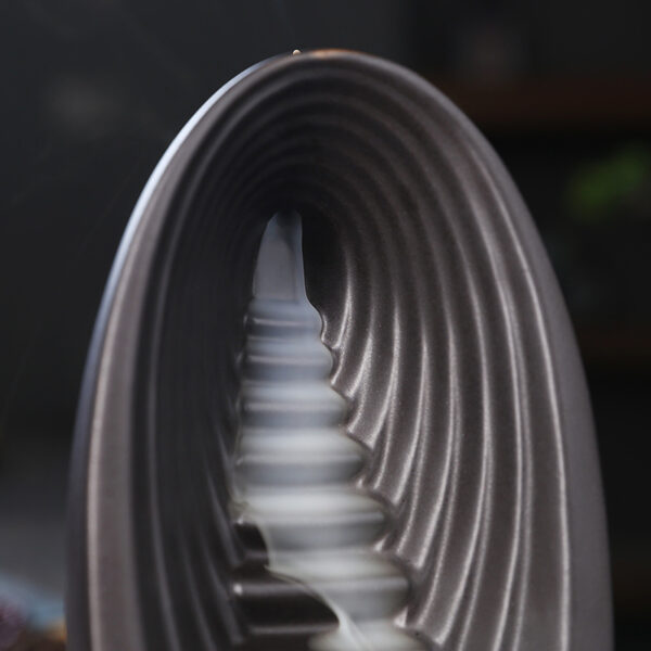 Backflow Incense Burner High Mountain Flowing Water Ceramics - Image 5