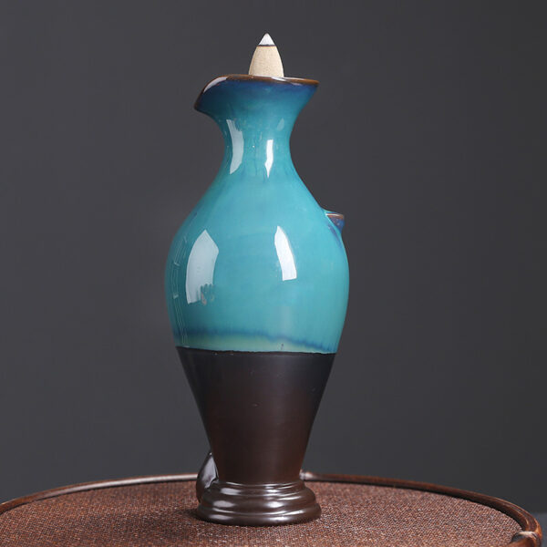 Ceramic Backflow Incense Burner Decoration Creative Gourd Aromatherapy Burner - Image 7