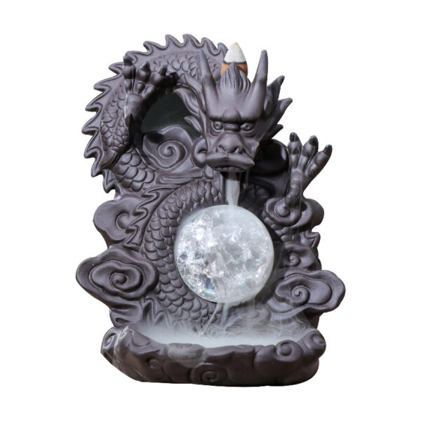 Backflow Incense Burner Ornaments Pottery Indoor Seat Tower - Image 3